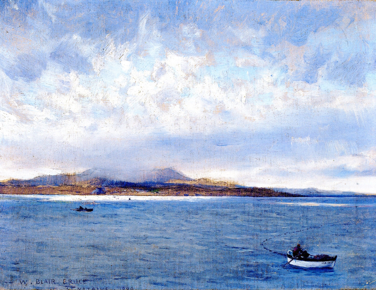 St. Nazaire, vintage artwork by William Blair Bruce, 12x8" (A4) Poster