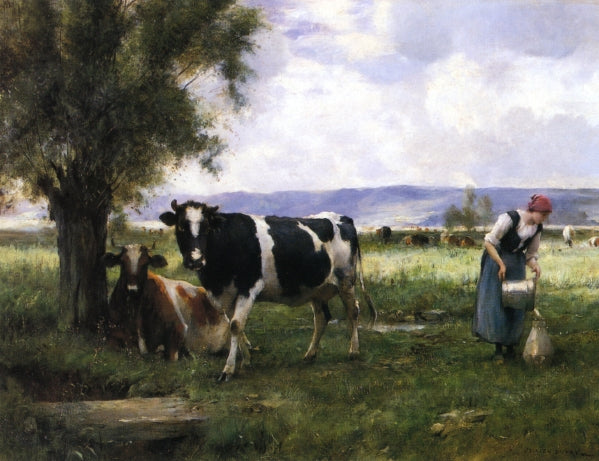 Milking Hour by Julien Dupre,A3(16x12")Poster