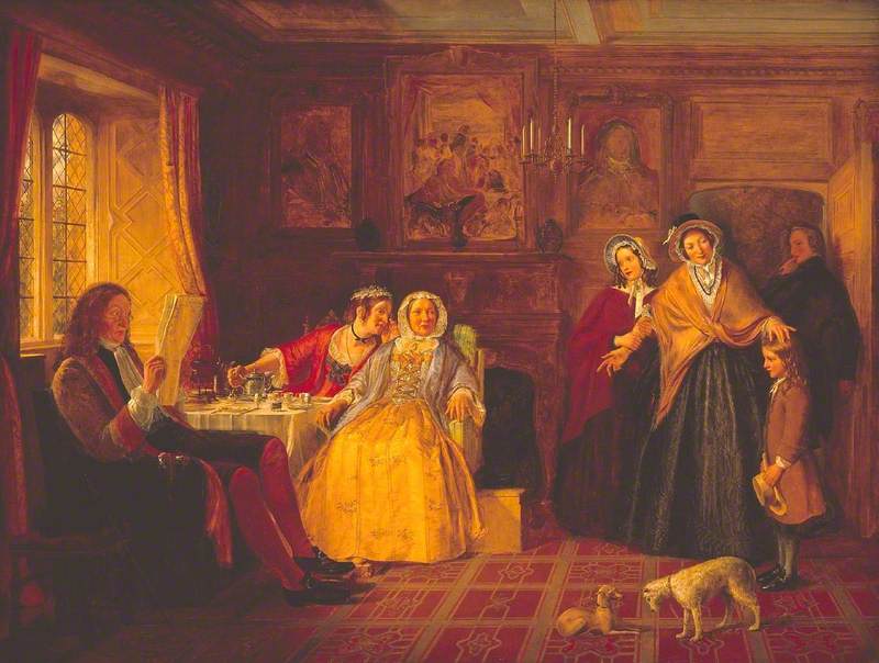 Country Cousins, vintage artwork by Richard Redgrave, A3 (16x12") Poster Print