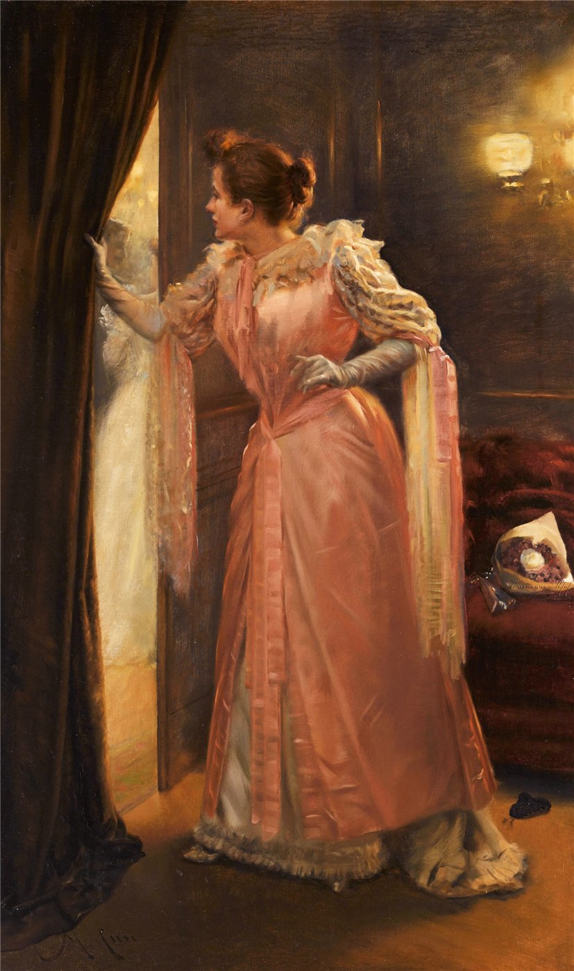 A pang of jealousy by Manuel Cusi y Ferret,A3(16x12")Poster