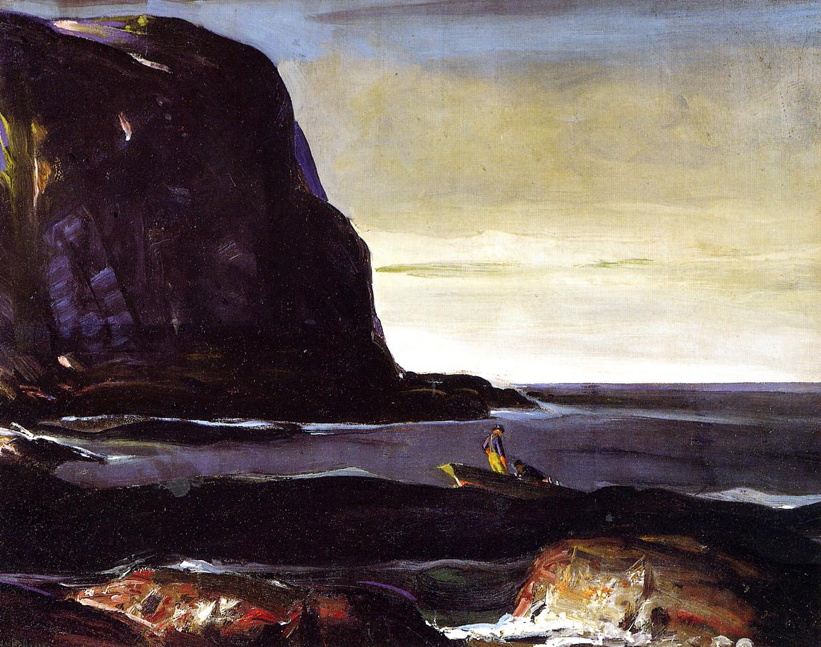 Evening Swell, vintage artwork by George Wesley Bellows, 12x8" (A4) Poster