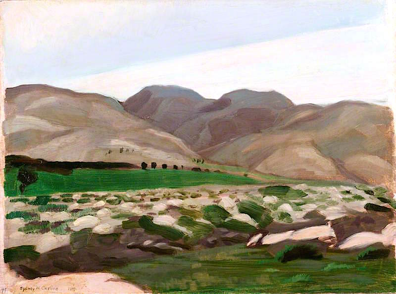 The Hills of Judea, vintage artwork by Sydney William Carline, 12x8" (A4) Poster