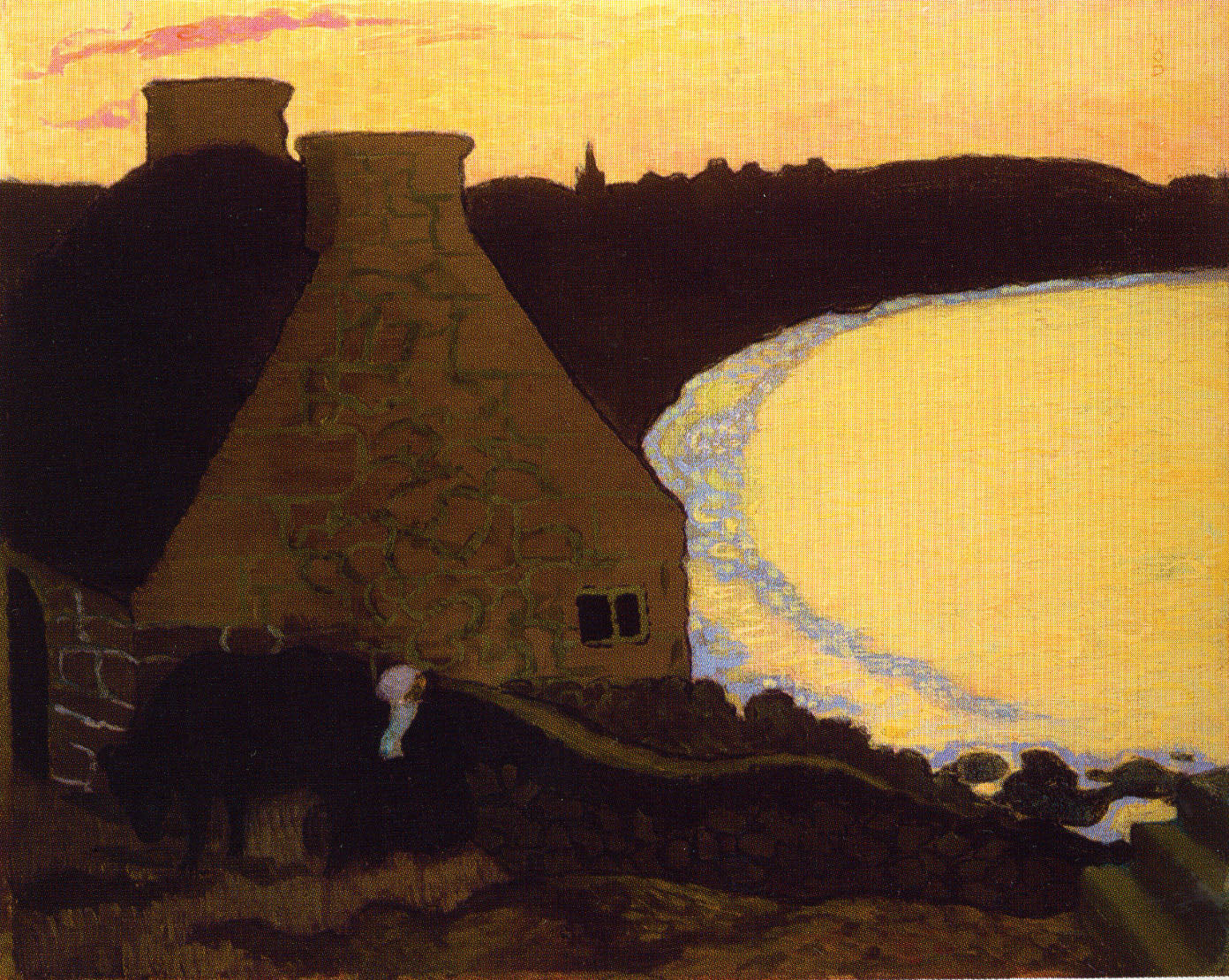 Breton Landscape In Yellow by Maurice Denis,A3(16x12")Poster