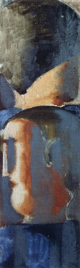 Two Heads over One Another, vintage artwork by Oskar Schlemmer, 12x8" (A4) Poster