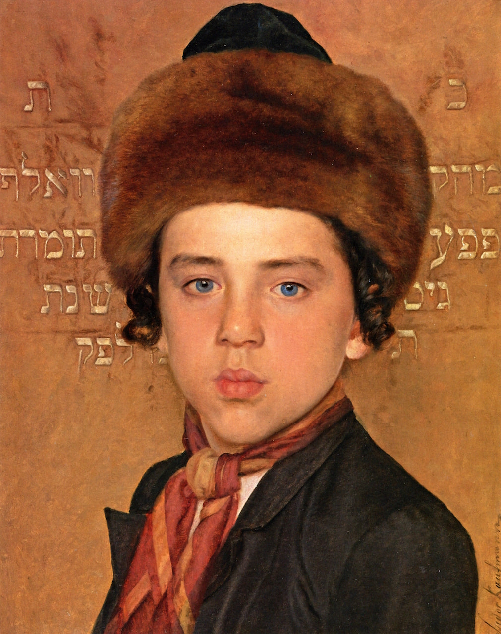 Portrait of a Boy by Isidor Kaufmann,A3(16x12")Poster
