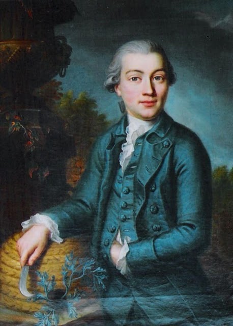 Karl Ludwig Kirchberger, vintage artwork by Emmanuel Jakob Handmann, 12x8" (A4) Poster
