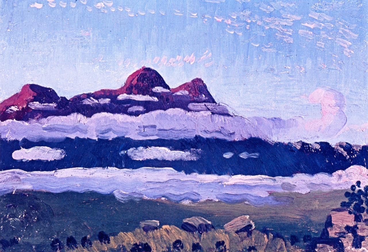 Arenig, Low Clouds, vintage artwork by James Dickson Innes, 12x8" (A4) Poster