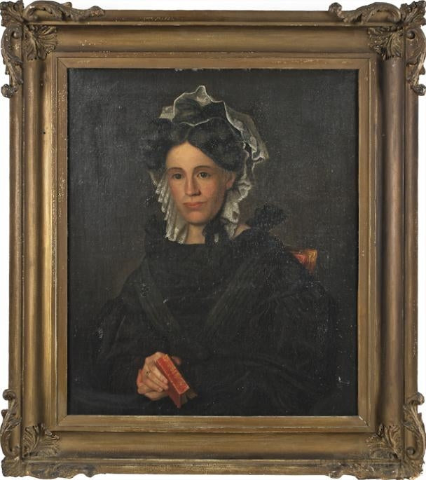 Portrait of Mrs. James Fleming Lynn, vintage artwork by John F. Francis, A3 (16x12") Poster Print