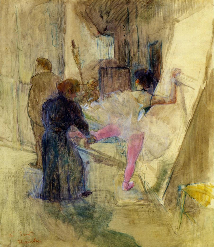 Behind the Scenes by Henri de Toulouse-Lautrec,A3(16x12")Poster