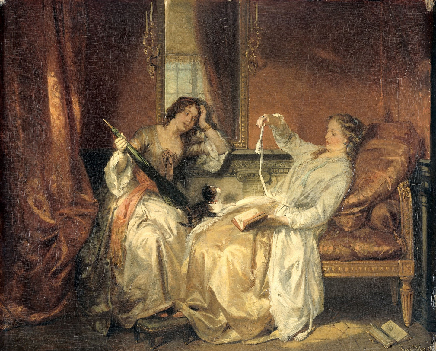 In Conversation, vintage artwork by David Bles, A3 (16x12") Poster Print