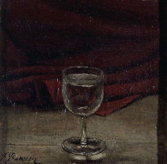Le Verre d'eau, vintage artwork by François Bonvin, A3 (16x12") Poster Print