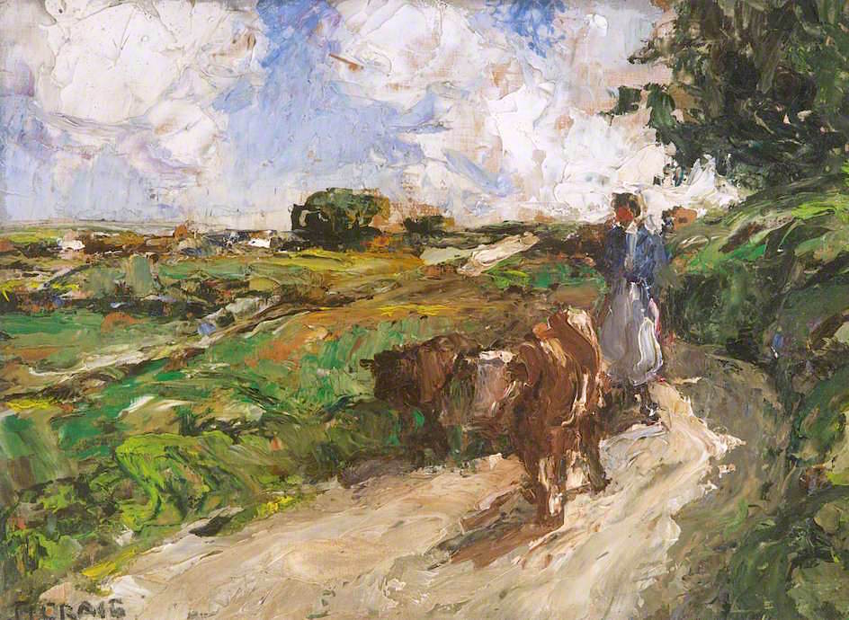 Down the Lane by James Humbert Craig,16x12(A3) Poster