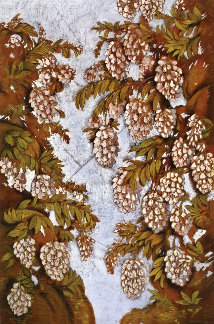 Glicina, vintage artwork by Alfredo Ramos Martinez, 12x8" (A4) Poster