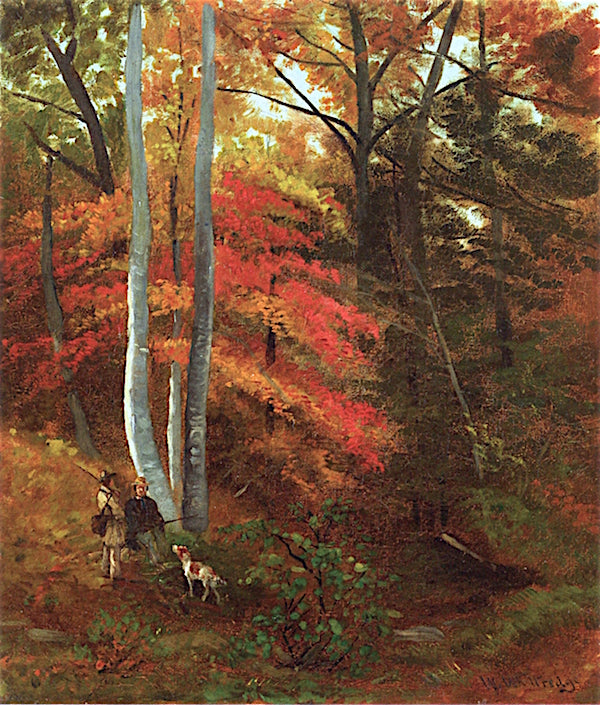 Hunter's Rest, vintage artwork by Thomas Worthington Whittredge, A3 (16x12") Poster Print