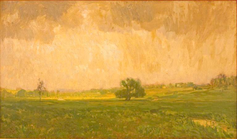 Solebury Valley, vintage artwork by William Langson Lathrop, 12x8" (A4) Poster