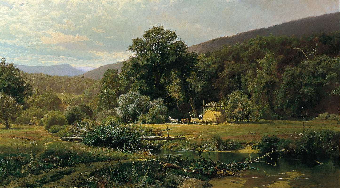 Summer in the Blue Ridge, vintage artwork by Hugh Bolton Jones, 12x8" (A4) Poster