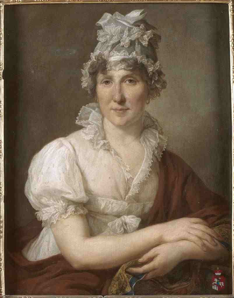 Portrait of Marianna Gutakowska, nee Sobolewska, vintage artwork by Marcello Bacciarelli, 12x8" (A4) Poster