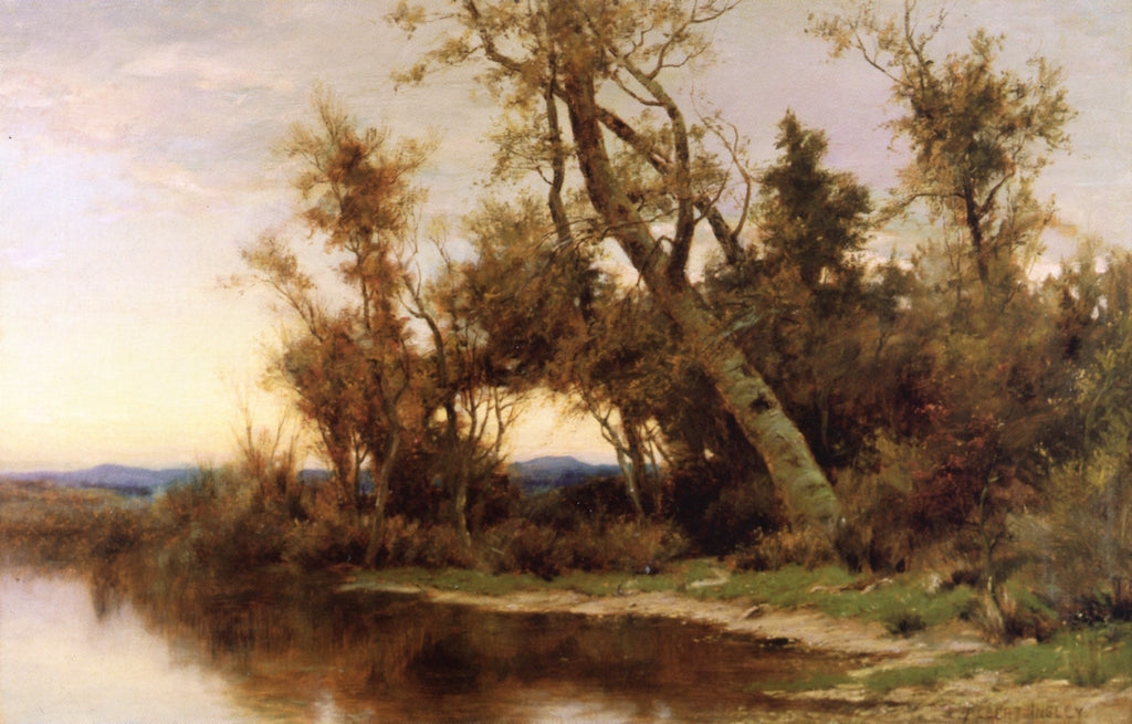 The River's Edge, vintage artwork by Albert Babb Insley, 12x8" (A4) Poster