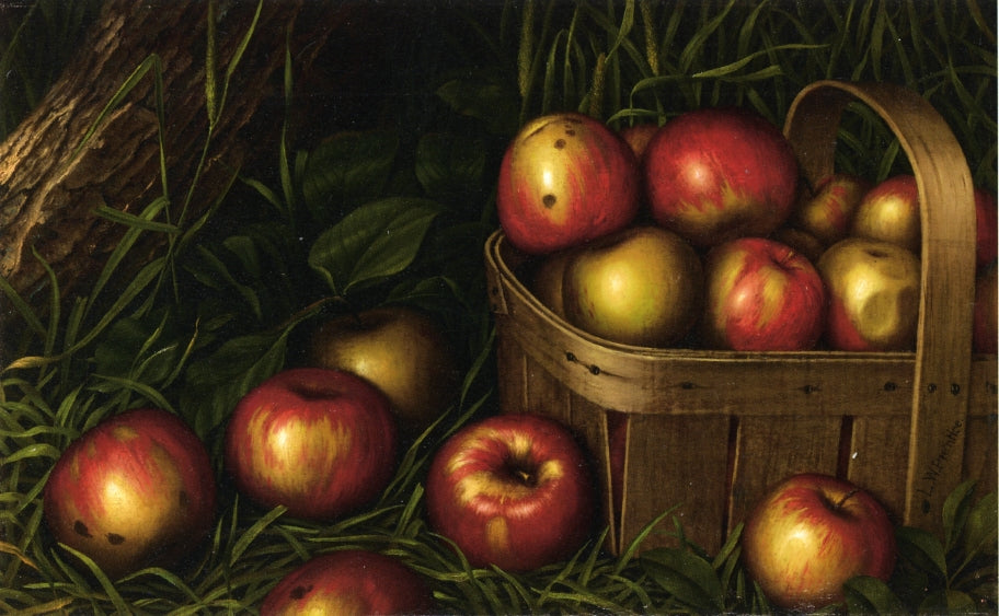 Harvest of Apples, vintage artwork by Levi Wells Prentice, 12x8" (A4) Poster