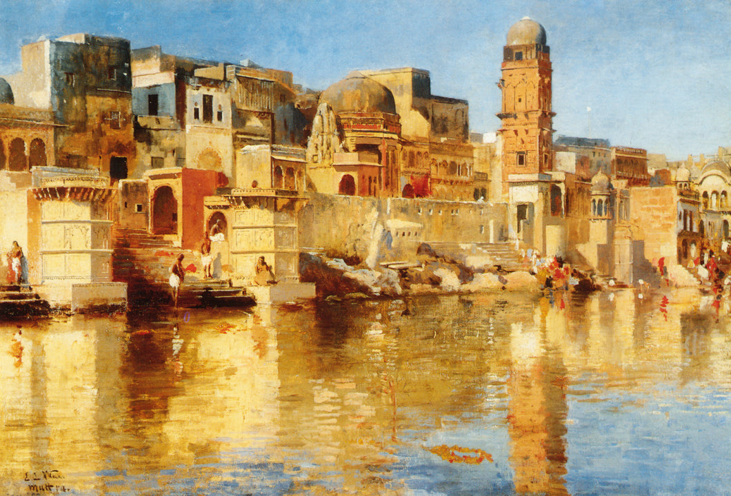 Muttra, vintage artwork by Edwin Lord Weeks, 12x8" (A4) Poster