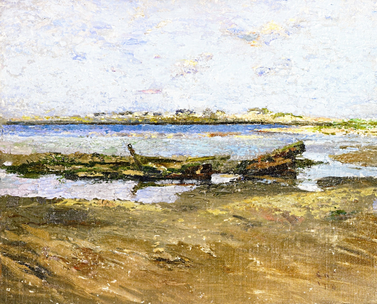 Manasquan River, vintage artwork by Charles H. Freeman, 12x8" (A4) Poster