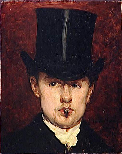 Portrait of Gustave Tempelaere (1840-1904), vintage artwork by Charles Auguste Émile Durand, 12x8" (A4) Poster