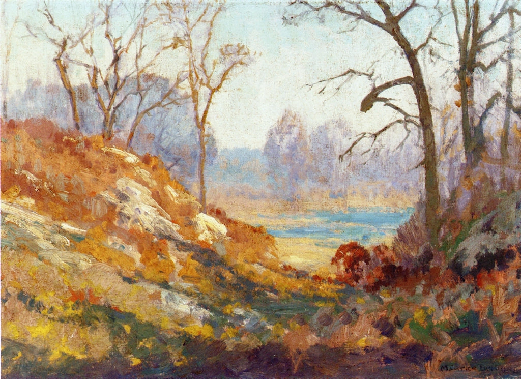 Lake at Mount Kisco, New York by Maurice Braun,16x12(A3) Poster