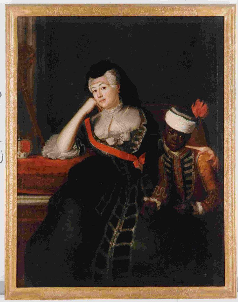 Johanna Charlotte von Anhalt Dessau, vintage artwork by Anna Rosina de Gasc, 12x8" (A4) Poster