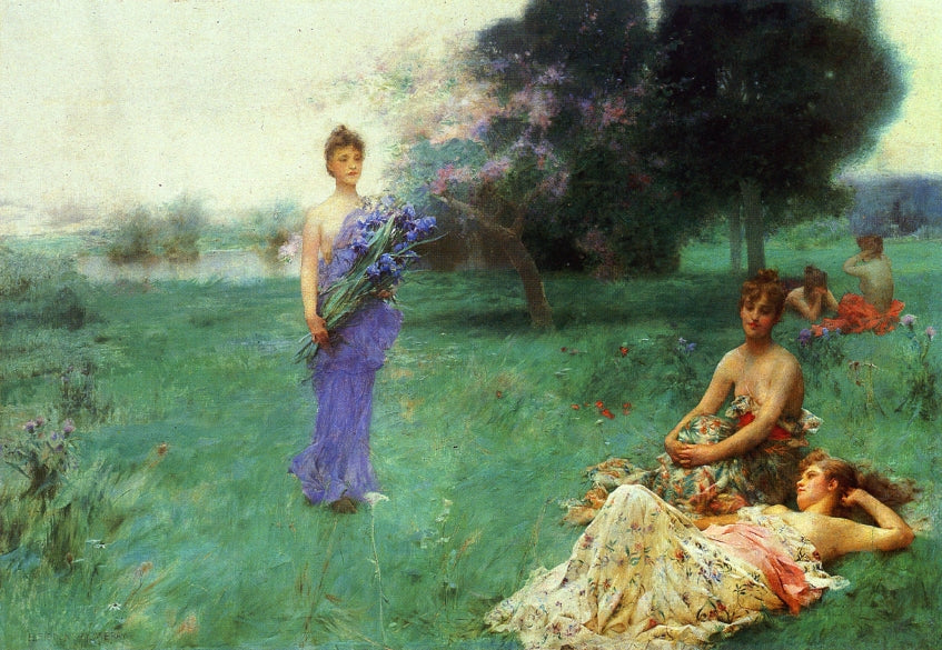 Fleur de Luce by Henry Siddons Mowbray,A3(16x12")Poster