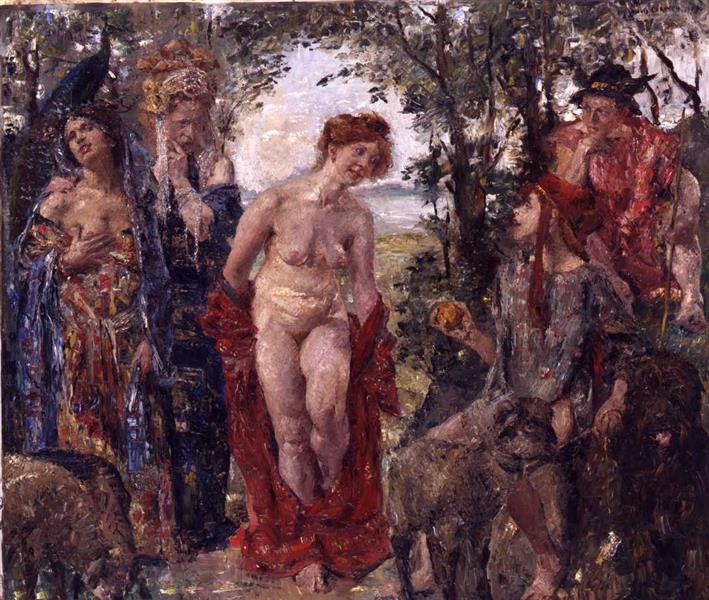 Judgement of Paris by Lovis Corinth,A3(16x12")Poster