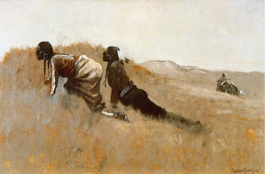 ndian Scouts Watching Custer's Advance by Frederic Remington,A3(16x12")Poster