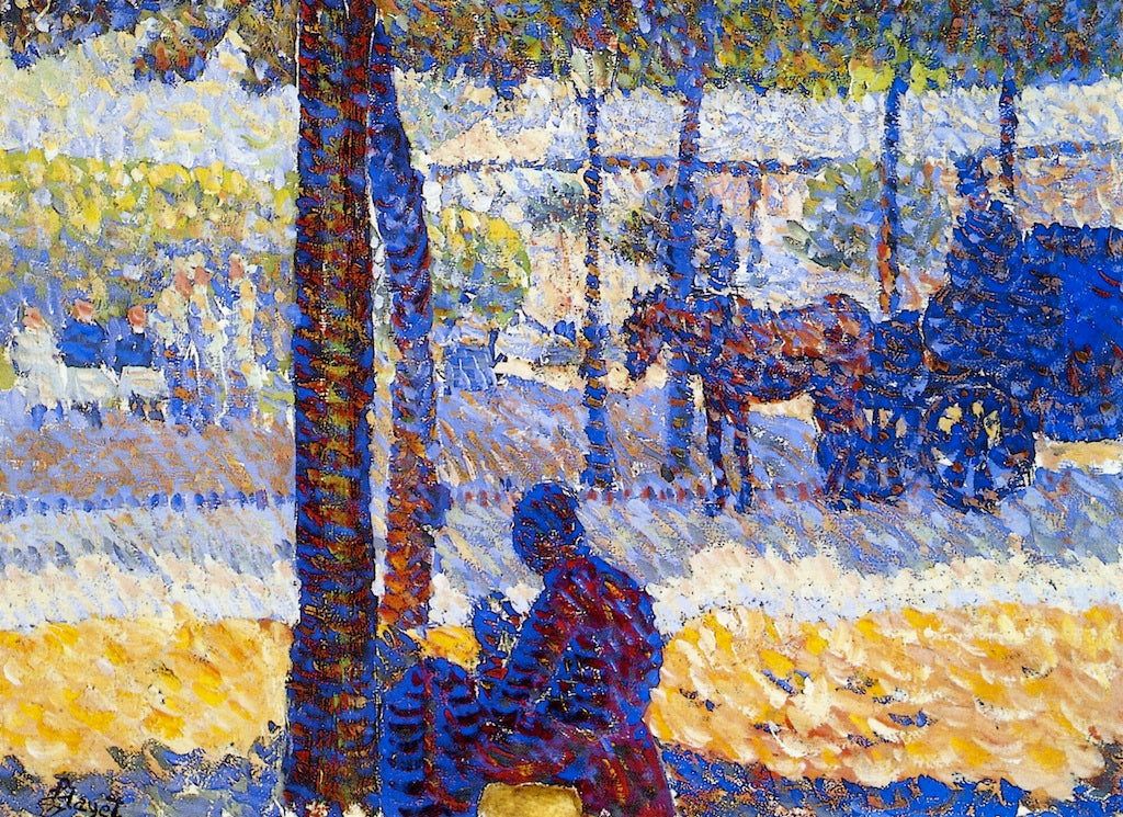 On the Champs-Elysees by Louis Hayet,A3(16x12")Poster