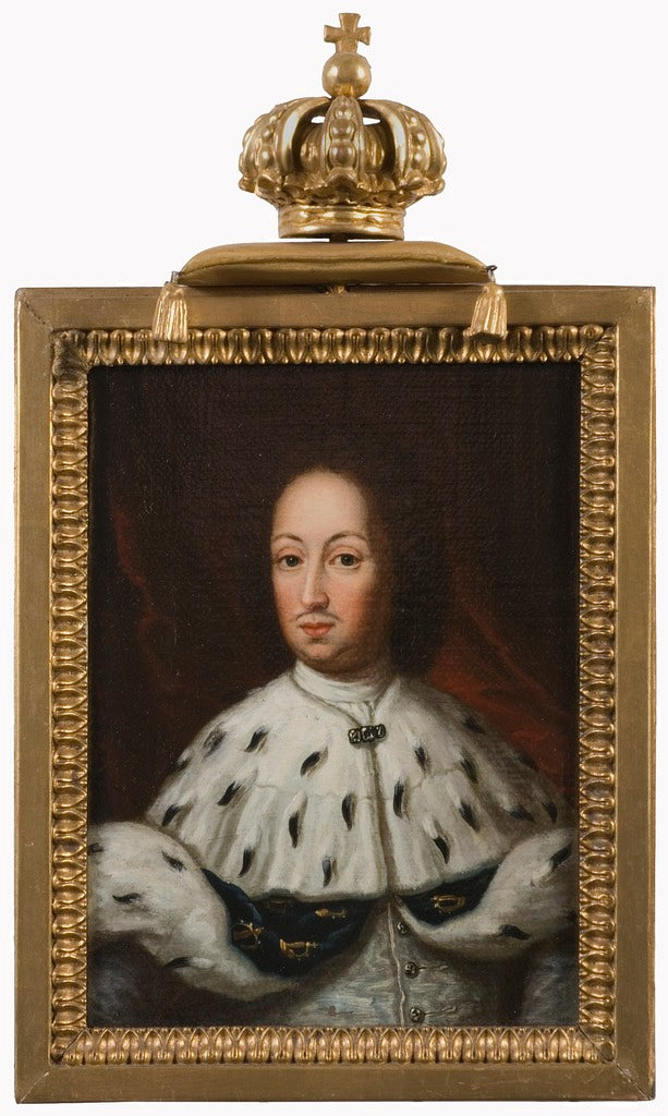 Karl XI, King of Sweden, vintage artwork by Ulrika Fredrica Pasch, 12x8" (A4) Poster
