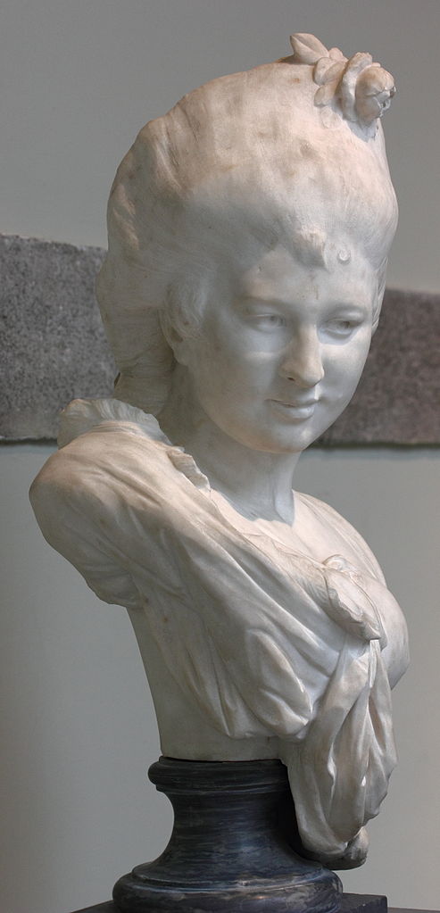 Buste de jeune femme (Bust of a Young Woman), vintage artwork by Auguste Rodin, 12x8" (A4) Poster