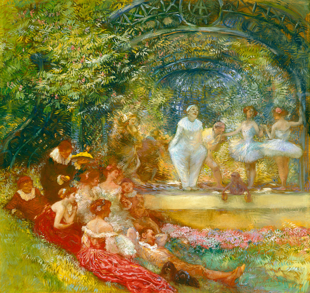 La fete chez Therese, vintage artwork by Gaston La Touche, 12x8" (A4) Poster