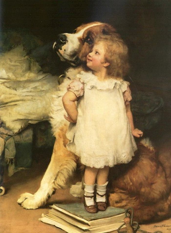 I am higher!, vintage artwork by Charles Burton Barber, 12x8" (A4) Poster
