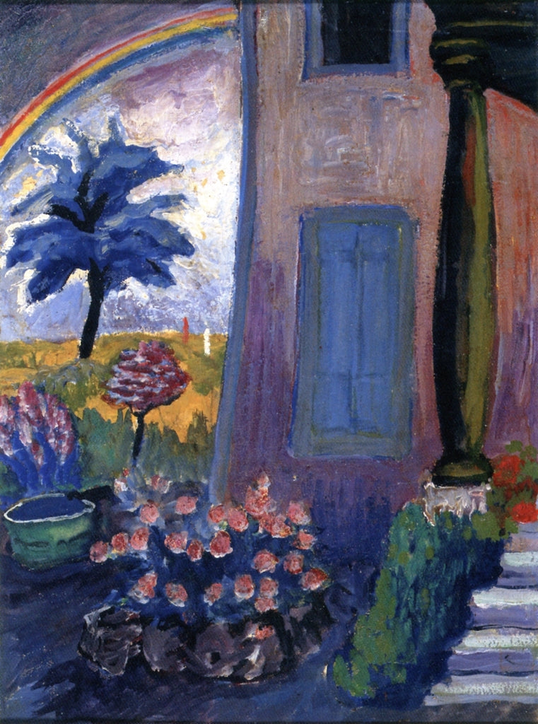 Prex, Doorway, Garden with Rainbow by Marianne von Werefkin,A3(16x12")Poster