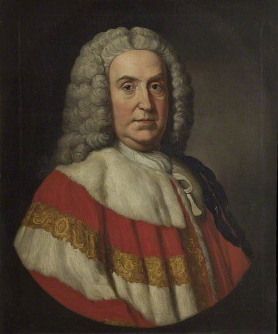 William Pulteney, Earl of Bath, vintage artwork by William Hoare, 12x8" (A4) Poster