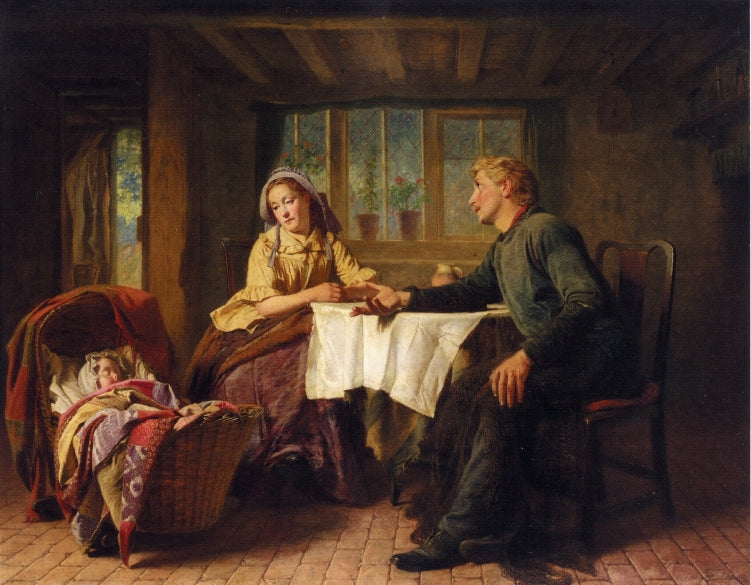 Planning the Future, vintage artwork by William Henry Midwood, 12x8" (A4) Poster
