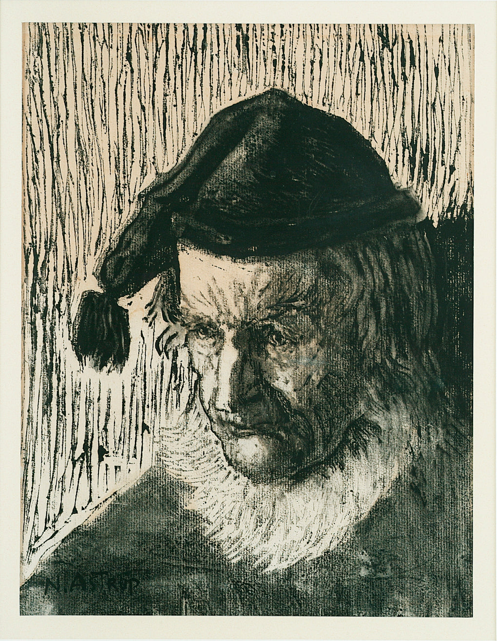Great-Grandfather of Half the Village by Nicolai Astrup,16x12(A3) Poster