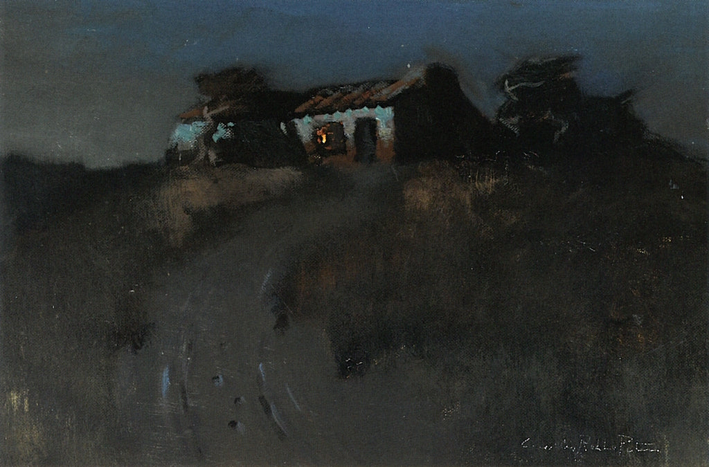 Adobe on a Hill, vintage artwork by Charles Rollo Peters, 12x8" (A4) Poster