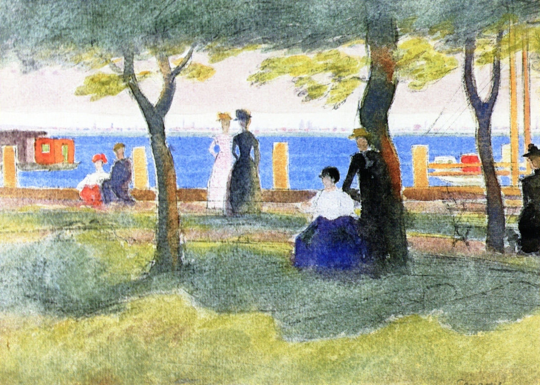 Canarsie, Long Island, vintage artwork by Oscar Bluemner, 12x8" (A4) Poster