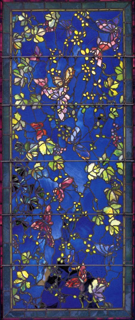 Butterflies and Foliage, vintage artwork by John La Farge, 12x8" (A4) Poster