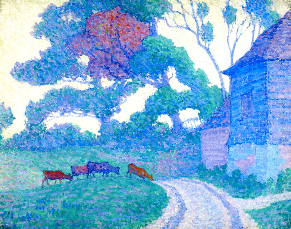 Gravelye Farm, Cuckfield, vintage artwork by Robert Bevan, 12x8" (A4) Poster