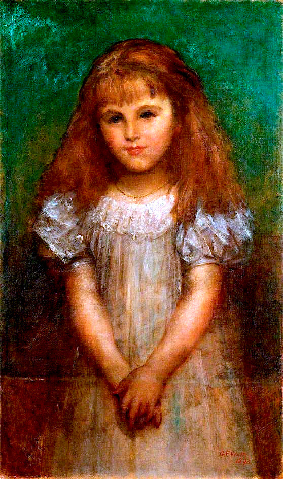 Agathonike Helen Ionides, vintage artwork by George Frederic Watts, A3 (16x12") Poster Print