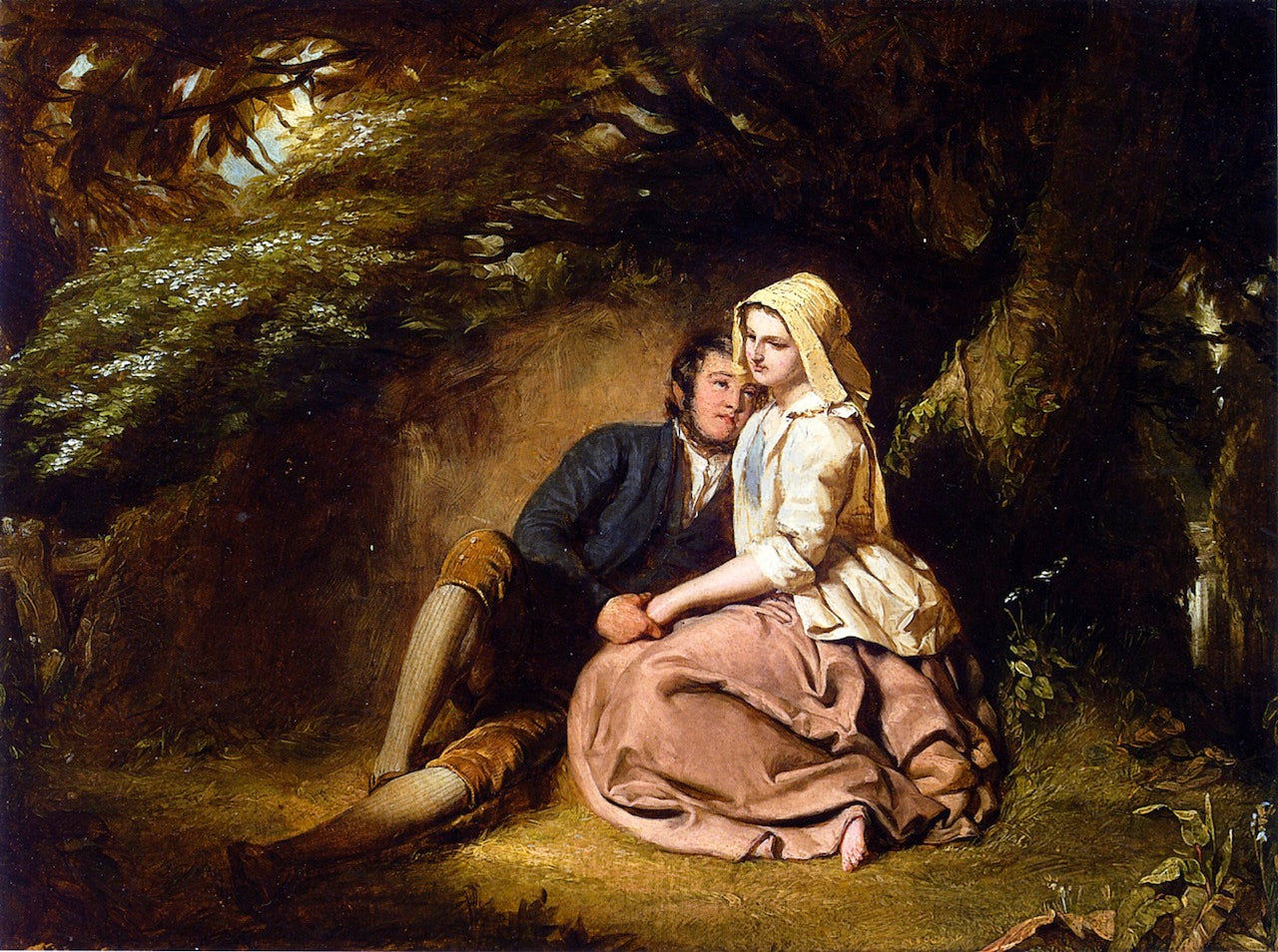 The Cotter's Saturday Night, vintage artwork by John Faed, R.S.A., A3 (16x12") Poster Print