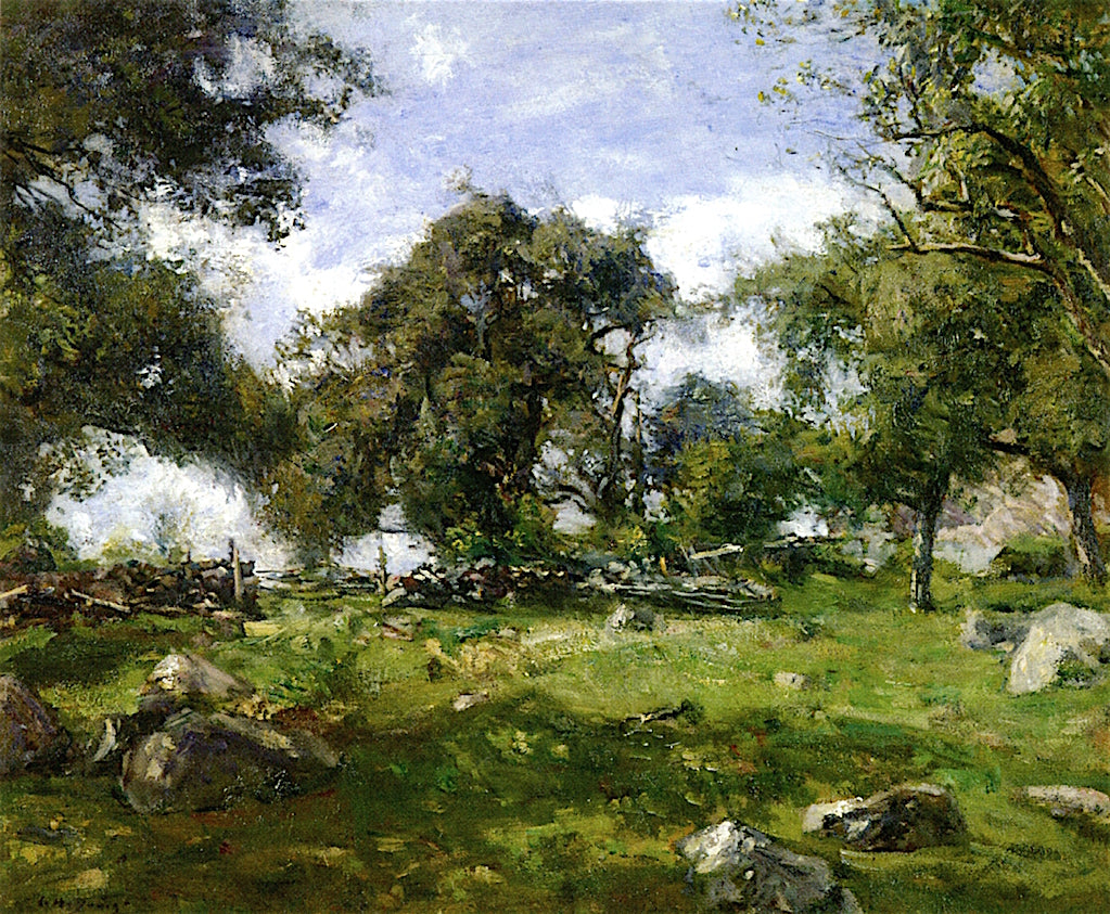 The Old Pasture, vintage artwork by Charles Harold Davis, 12x8" (A4) Poster