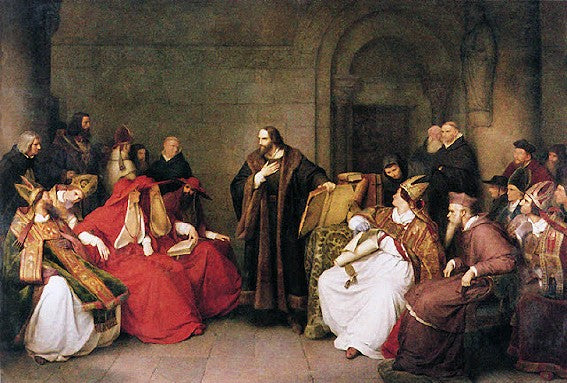 Johannes Huss at the Concil of Constance, vintage artwork by Karl Friedrich Lessing, A3 (16x12") Poster Print