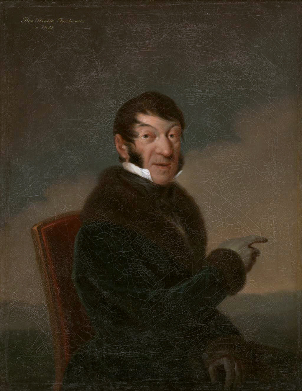 Pijus Tyškievič, vintage artwork by Jan Rustem, 12x8" (A4) Poster