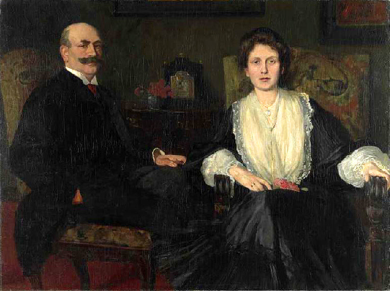 t of Georg Spiegelberg and His Wife Caroline by Ernst Oppler,A3(16x12")Poster